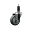 Service Caster 3.5'' SS Gray Poly Wheel Swivel 1-1/8'' Expanding Stem Caster SCC-SSEX20S3514-PPUB-118 - alternate 1